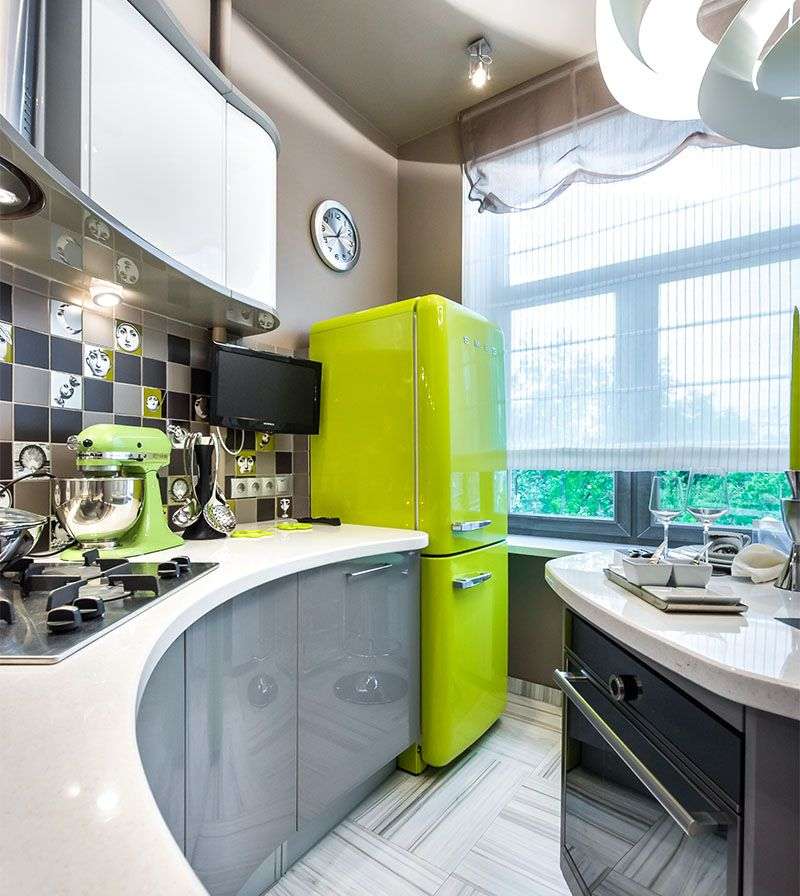 Холодильник на кухні (46 фото): вибираємо правильне місце