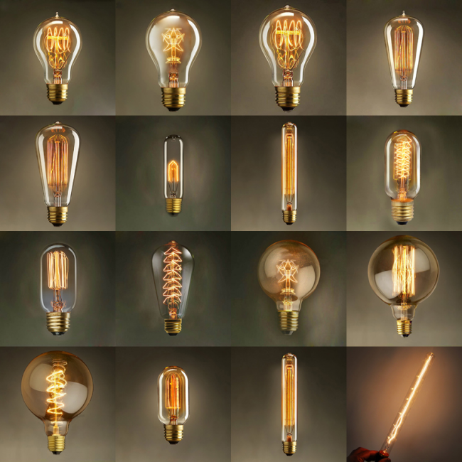 Лофтовая розкіш: 60+ лаконічних ідей з ретро-лампами Едісона в інтерєрі