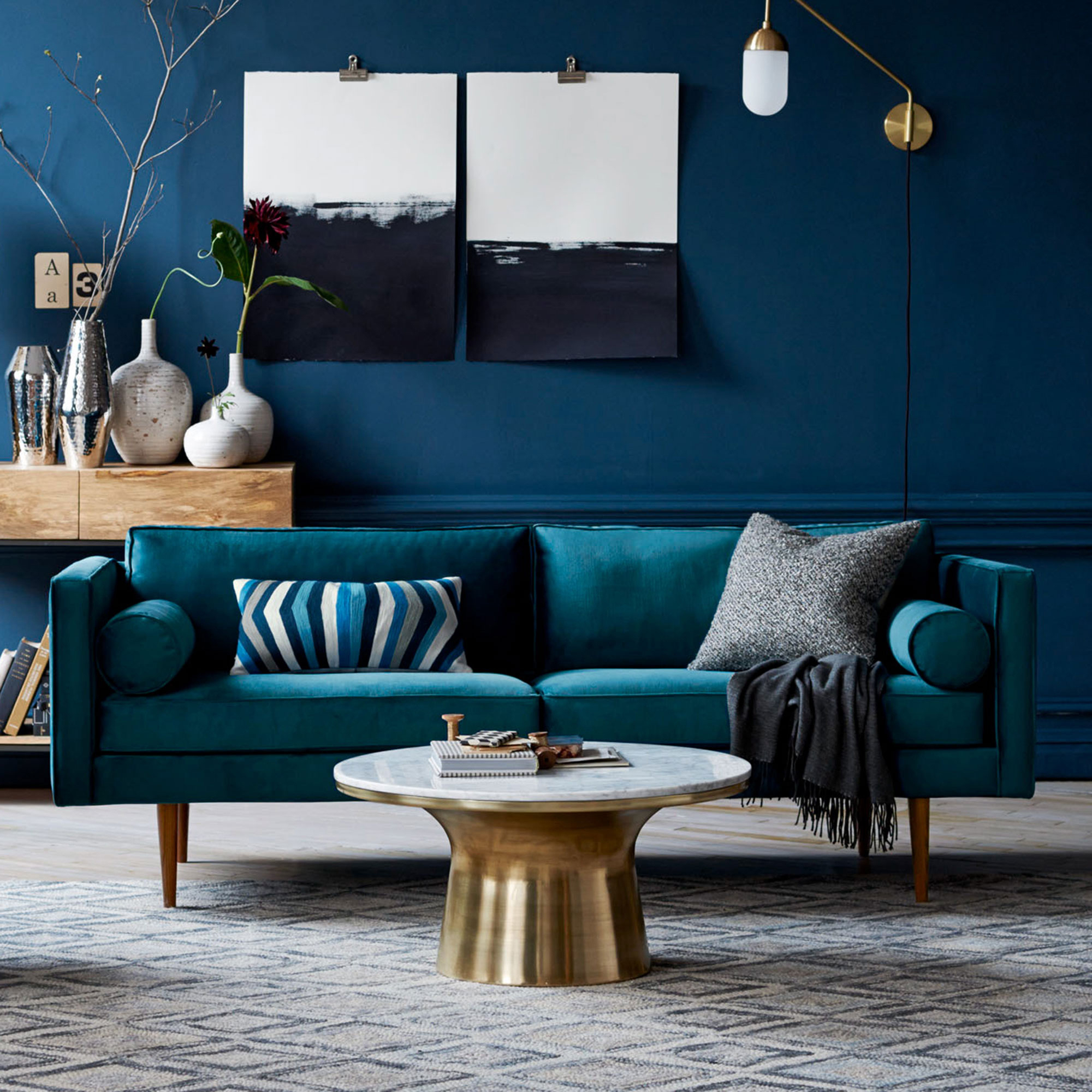 Меблі в стилі Тіффані: 60+ витончених і елегантних інтерєрів з бірюзовим диваном
